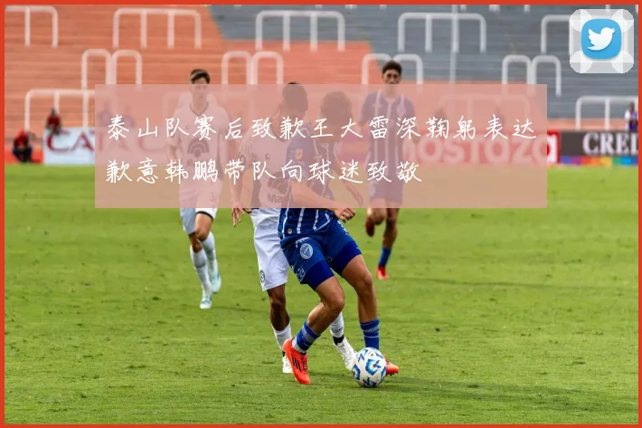 泰山队赛后致歉王大雷深鞠躬表达歉意韩鹏带队向球迷致敬